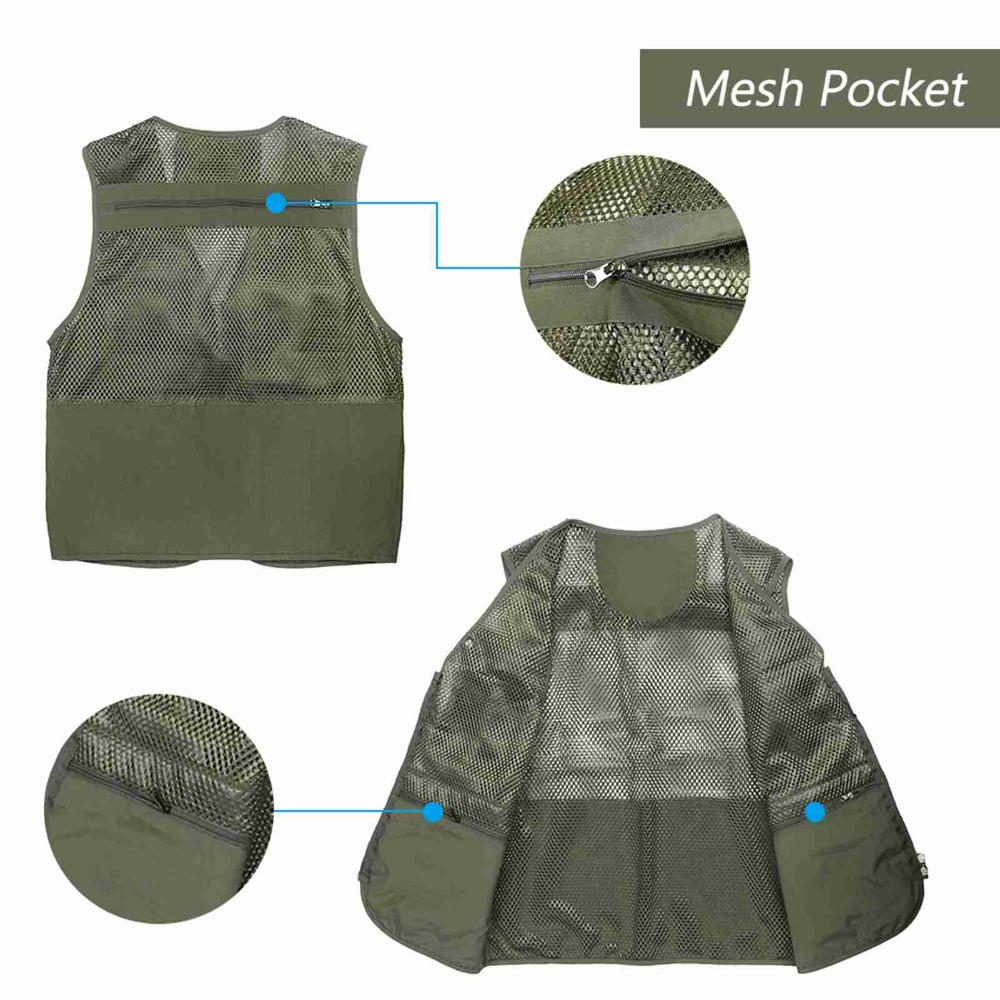 Durable with 16 Pockets Fishin - Fishing Vest recension och pris