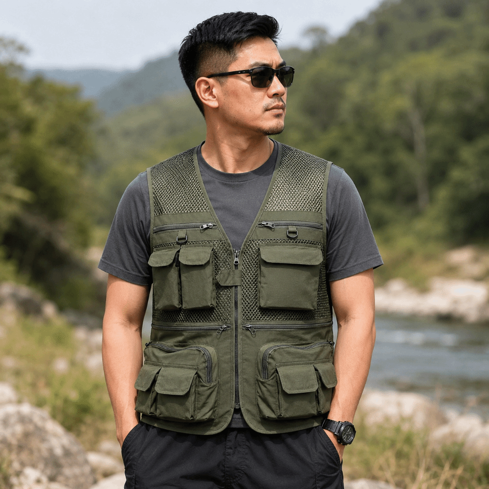 Durable with 16 Pockets Fishin - Fishing Vest recension och pris