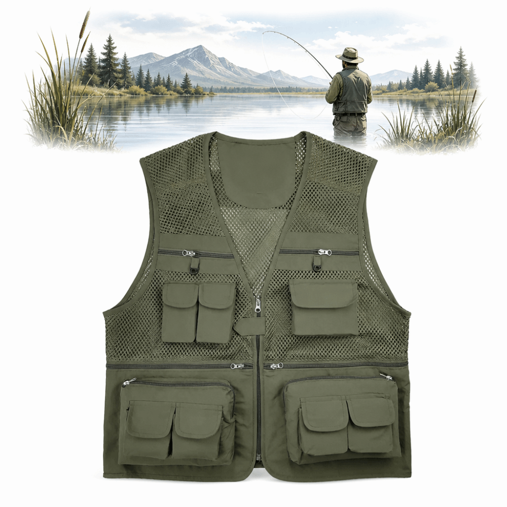 Durable with 16 Pockets Fishin - Fishing Vest recension och pris